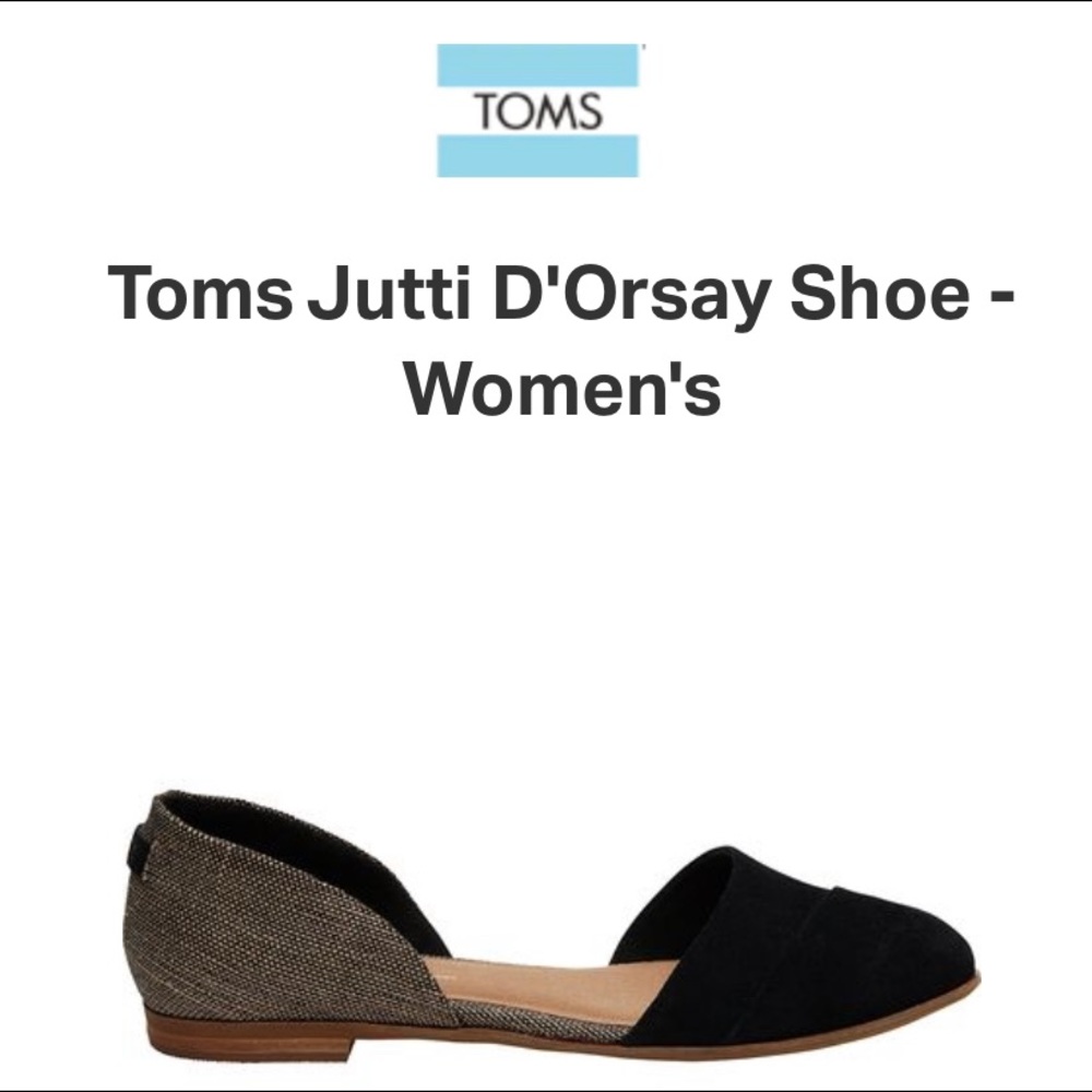 Toms Black Flats